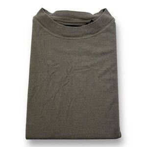 Jhane Barnes Pure Silk Short Sleeve T-Shirt Men's Size Large Green